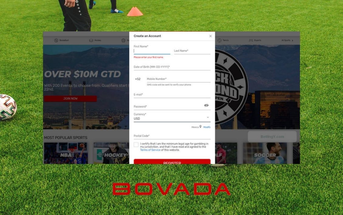 How To Register At Bovada betting site?