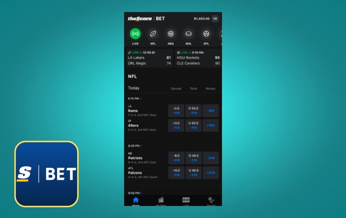 theScore Bet providing an excellent sportsbook app