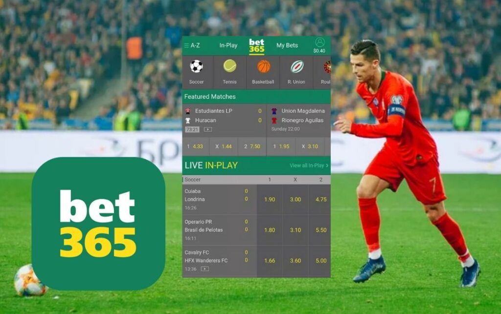 betting on sports at Bet365 application
